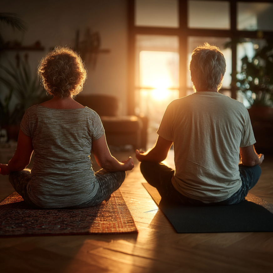 Instructor certificat ghidând sesiune de grup